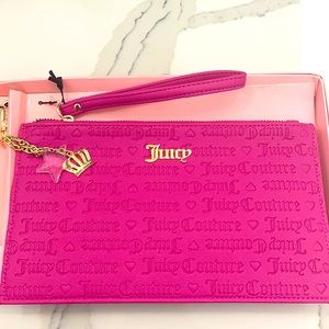 NWT Juicy Couture Wristlet Clutch Purse in Pink